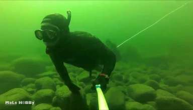 Подводная охота на Байкале 2016