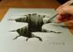 Как нарисовать 3D рисунок карандашом